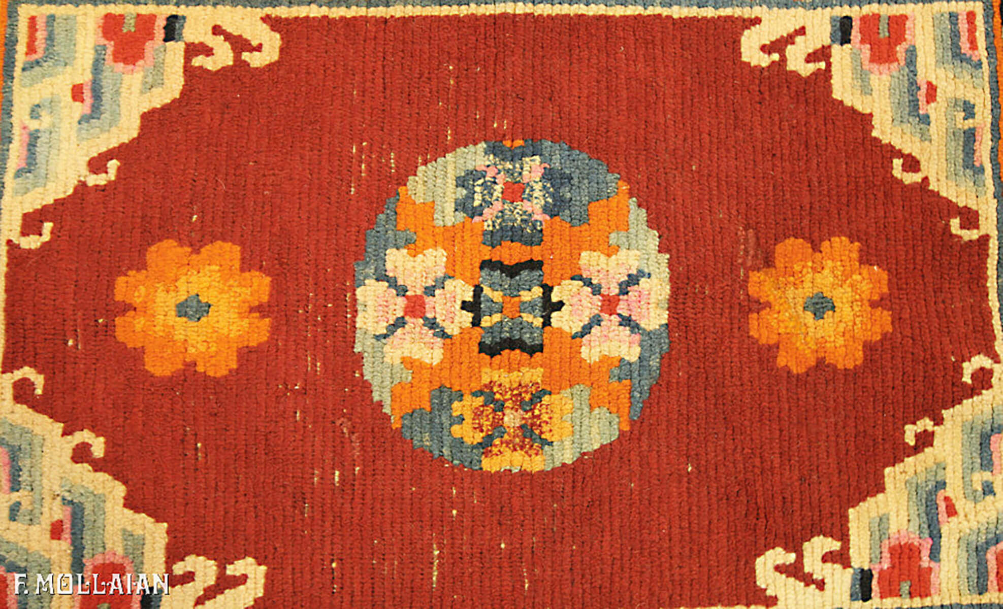 A Small Antique Chinese Ningxia Rug n°:18551988